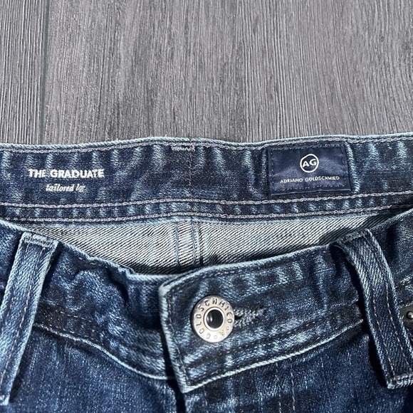 Adriano Goldschmied Jeans Mens 30x31 Blue The Graduate USA Made Blokecore AG - Picture 7 of 9